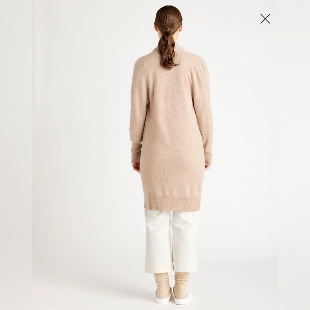 Quince Mongolian Cashmere Duster Cardigan Sweater - Picture 3 of 6